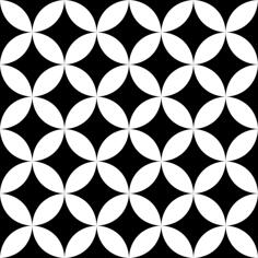 Керамогранит VitrA Retromix Black And White Circle Negative Small Matt 15x15