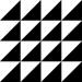 Керамогранит VitrA Retromix Black And White Triangle Small Matt 15x15