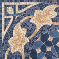 Керамогранит Vives Iliada Cantonera Laertes Azul 43.5x43.5