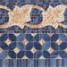 Керамогранит Vives Iliada Cenefa Midas Azul 43.5x43.5