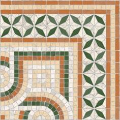 Керамогранит Vives Via Appia Cantonera Paxos Verde 43.5x43.5