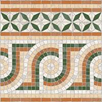 Керамогранит Vives Via Appia Cenefa Nola Verde 43.5x43.5
