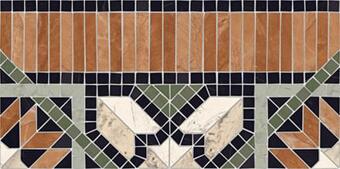Керамогранит Vives Via Appia Cenefa Samos Multicolor 21.7x43.5