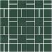 Керамогранит Winckelmans Mosaic H H1 Dark Green Vef 31.8x31.8