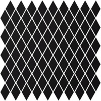 Керамогранит Winckelmans Mosaic Special Shapes Linear Layout Diamonds Black Noi 27x27.5