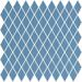 Керамогранит Winckelmans Mosaic Special Shapes Linear Layout Diamonds Blue Beu 27x27.5