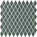 Керамогранит Winckelmans Mosaic Special Shapes Linear Layout Diamonds Green Veu 27x27.5