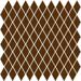 Керамогранит Winckelmans Mosaic Special Shapes Linear Layout Diamonds Havana Hav 27x27.5