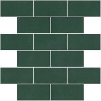 Керамогранит Winckelmans Panel Brick Dark Green Vef 31.2x31.5