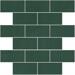 Керамогранит Winckelmans Panel Brick Dark Green Vef 31.2x31.5