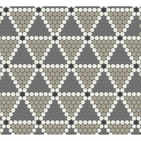 Керамогранит Winckelmans Rounds Mosaics Rounds Dessin 1001 27.5x27.5