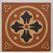 Керамогранит Winckelmans Simple Colors Decors Encaustic Enc 03 Cognac Red-Black 10x10