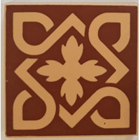 Керамогранит Winckelmans Simple Colors Decors Encaustic Enc 07 Cognac Red 7x7