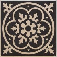 Керамогранит Winckelmans Simple Colors Decors Encaustic Enc 09 White Black 7x7