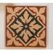 Керамогранит Winckelmans Simple Colors Decors Encaustic Enc 10 Cognac Red-Black 10x10
