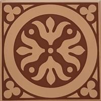 Керамогранит Winckelmans Simple Colors Decors Encaustic Enc 11 Cognac Red 10x10