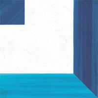 Керамогранит Wow Blanc Et Bleu Square Decor 18.5x18.5