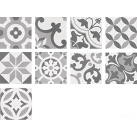 Керамогранит Wow Cement Tradition Decor Mix Grey 18.5x18.5
