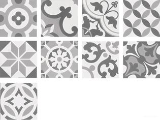 Керамогранит Wow Cement Tradition Decor Mix Grey 18.5x18.5