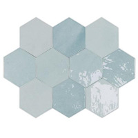 Керамика Wow Zellige Hexa Aqua 10.8x12.4