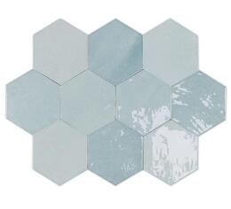 Керамика Wow Zellige Hexa Aqua 10.8x12.4
