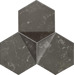 Керамика Zien Berlin Scoria Mozaika Black 16.5x19.2