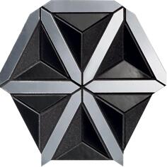 Керамика Zien Paris Lucid Mosaic Black 31.2x35.4