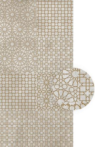 Керамогранит Cedit Tesori Decoro Monile Grigio Oro Ret 120x240  - детальное изображение