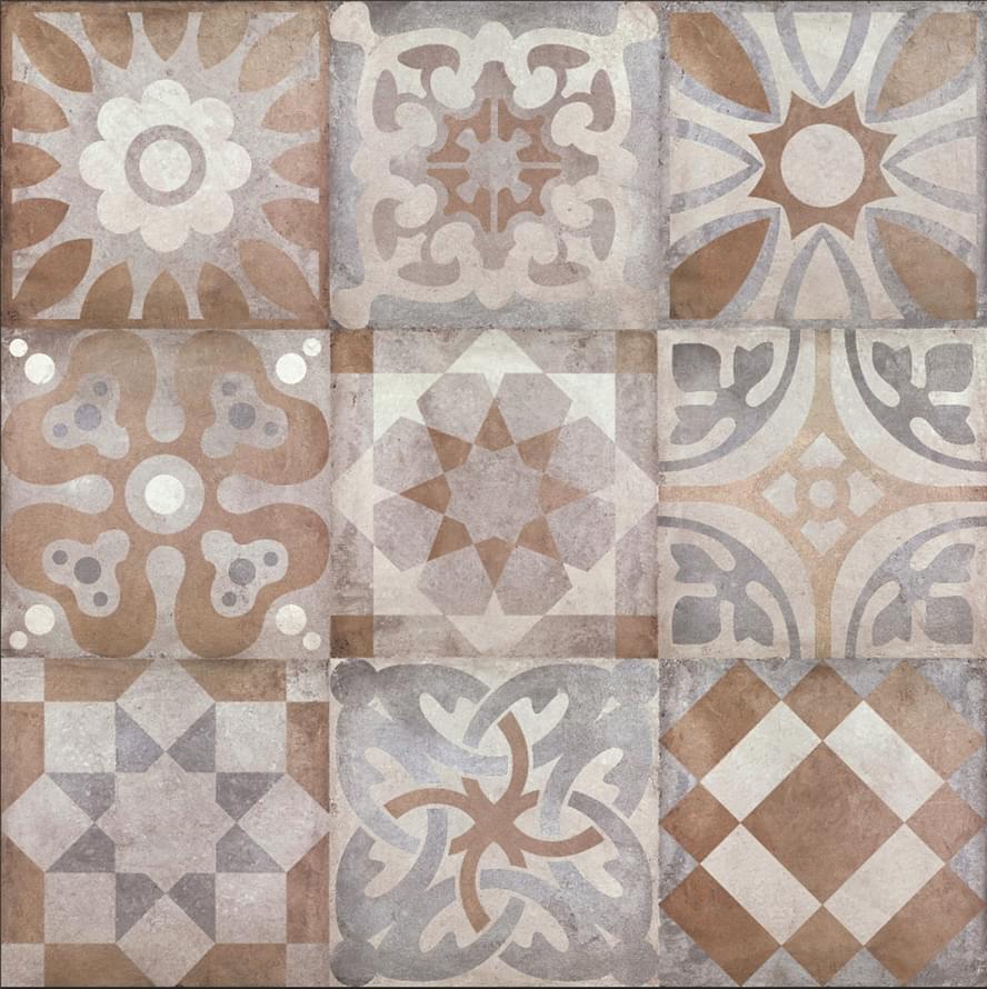 Керамогранит Colorker District Town Mix Decor 45x45  - детальное изображение