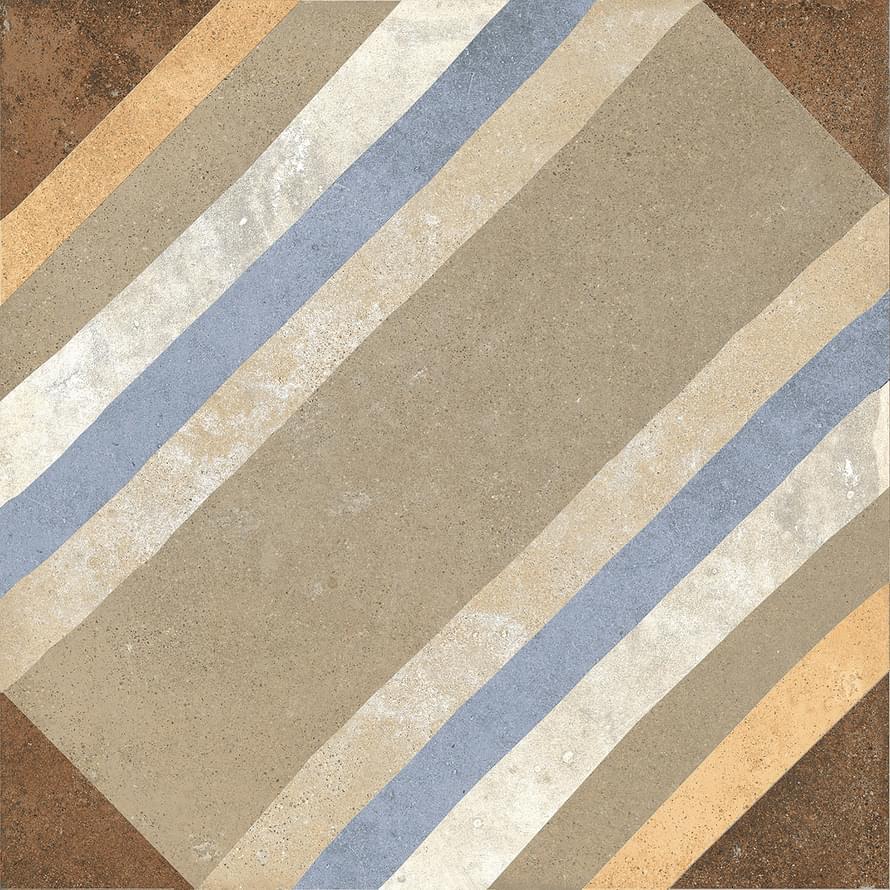 Керамогранит Rondine Swing Decor Beige Multicolor 04 20.3x20.3  - детальное изображение
