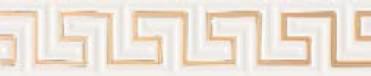 Керамика Versace Olympus Listello Greca Oro Bianco 10x50  - детальное изображение