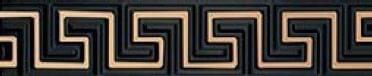 Керамика Versace Olympus Listello Greca Oro Nero 10x50  - детальное изображение