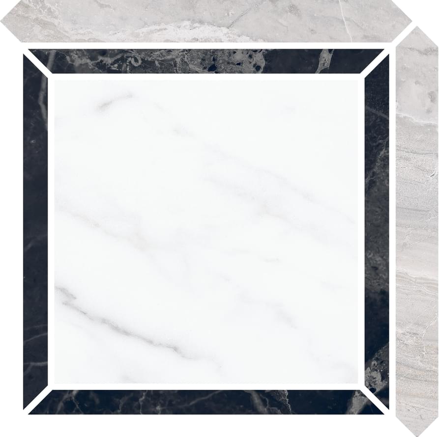 Керамогранит Villeroy Boch Nocturne Multicolor Decor Full Lappato Rect 21x21  - детальное изображение