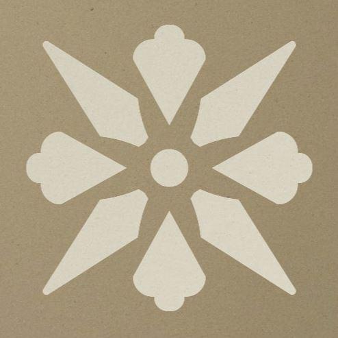 Керамогранит Winckelmans Simple Colors Decors Encaustic Decor Enc 06 Fleur 02 15x15  - детальное изображение
