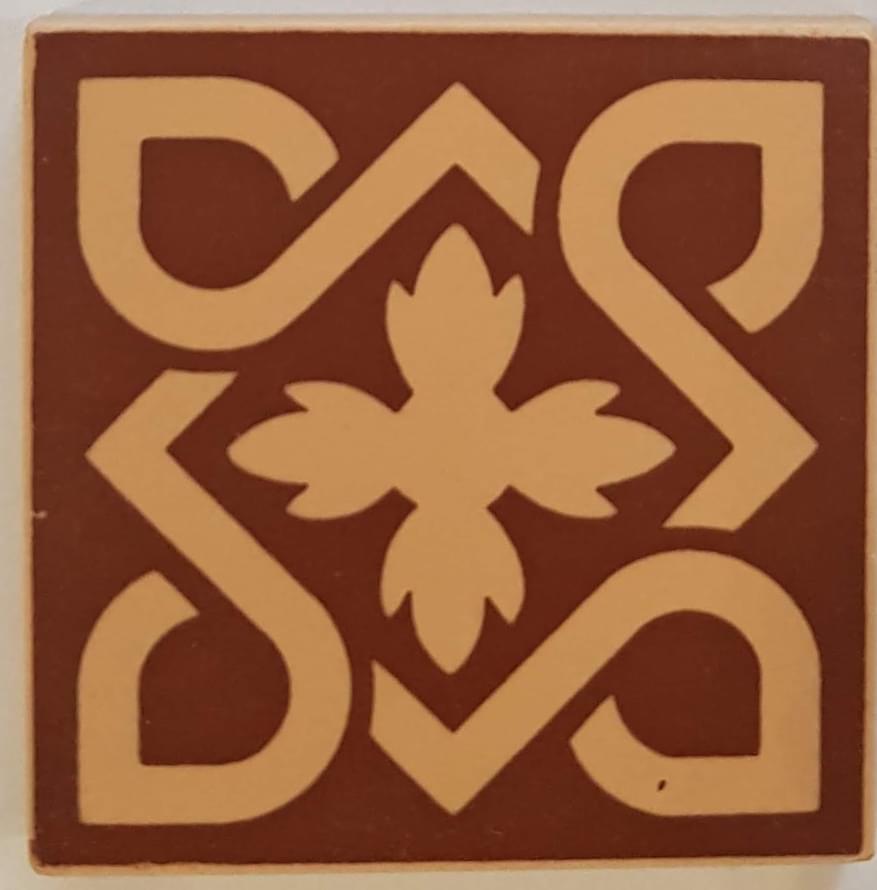 Керамогранит Winckelmans Simple Colors Decors Encaustic Enc 07 Cognac Red 7x7  - детальное изображение