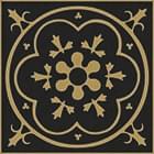 Керамогранит Winckelmans Simple Colors Decors Encaustic Enc 09 Cognac Black 7x7  - детальное изображение